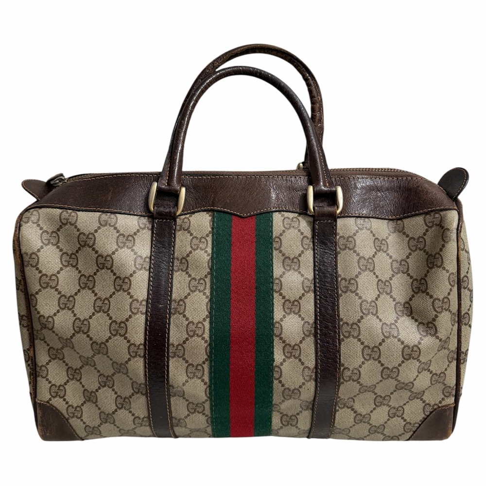 Vintage Gucci GG Monogram Web Boston Bag – Project / Repair